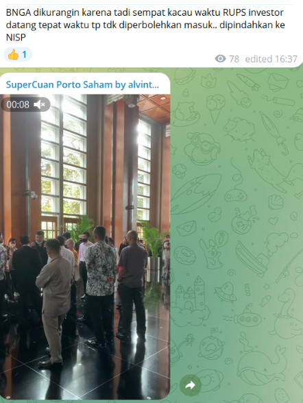 Kerusuhan di bawah kantor CIMB Niaga, investor tidak bisa masuk RUPS